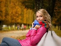 pic for Beautiful Blonde In Park 